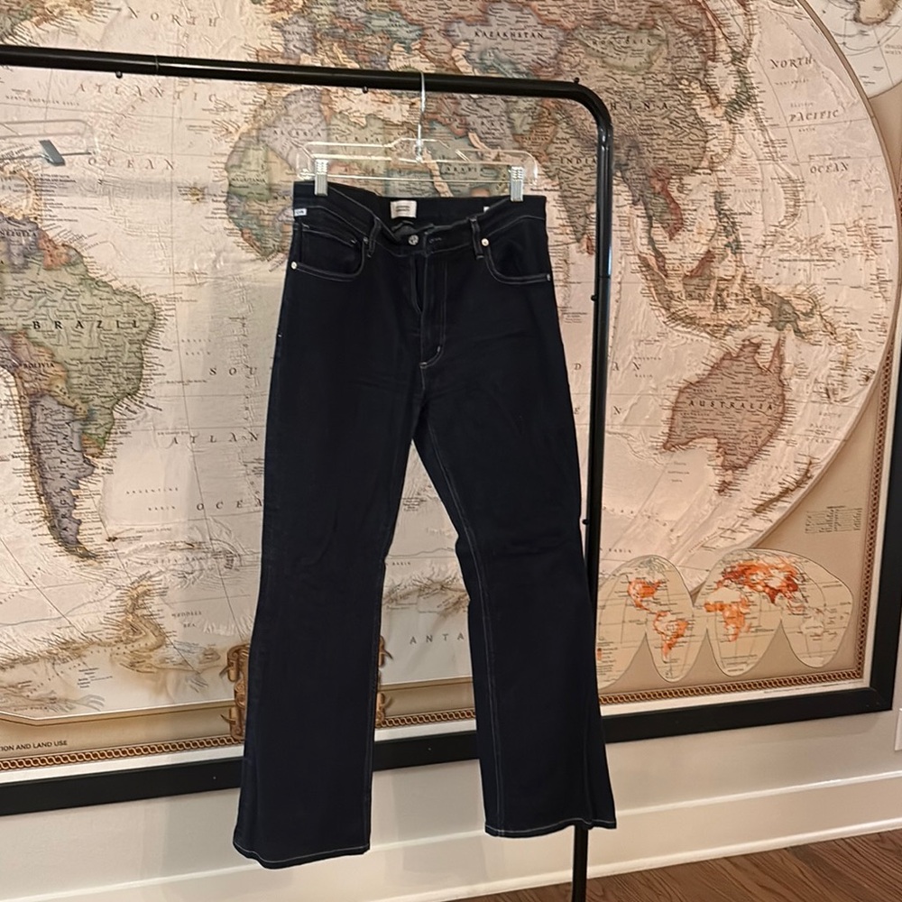 Citizens Of Humanity Black Flare Wide Leg Jeans
